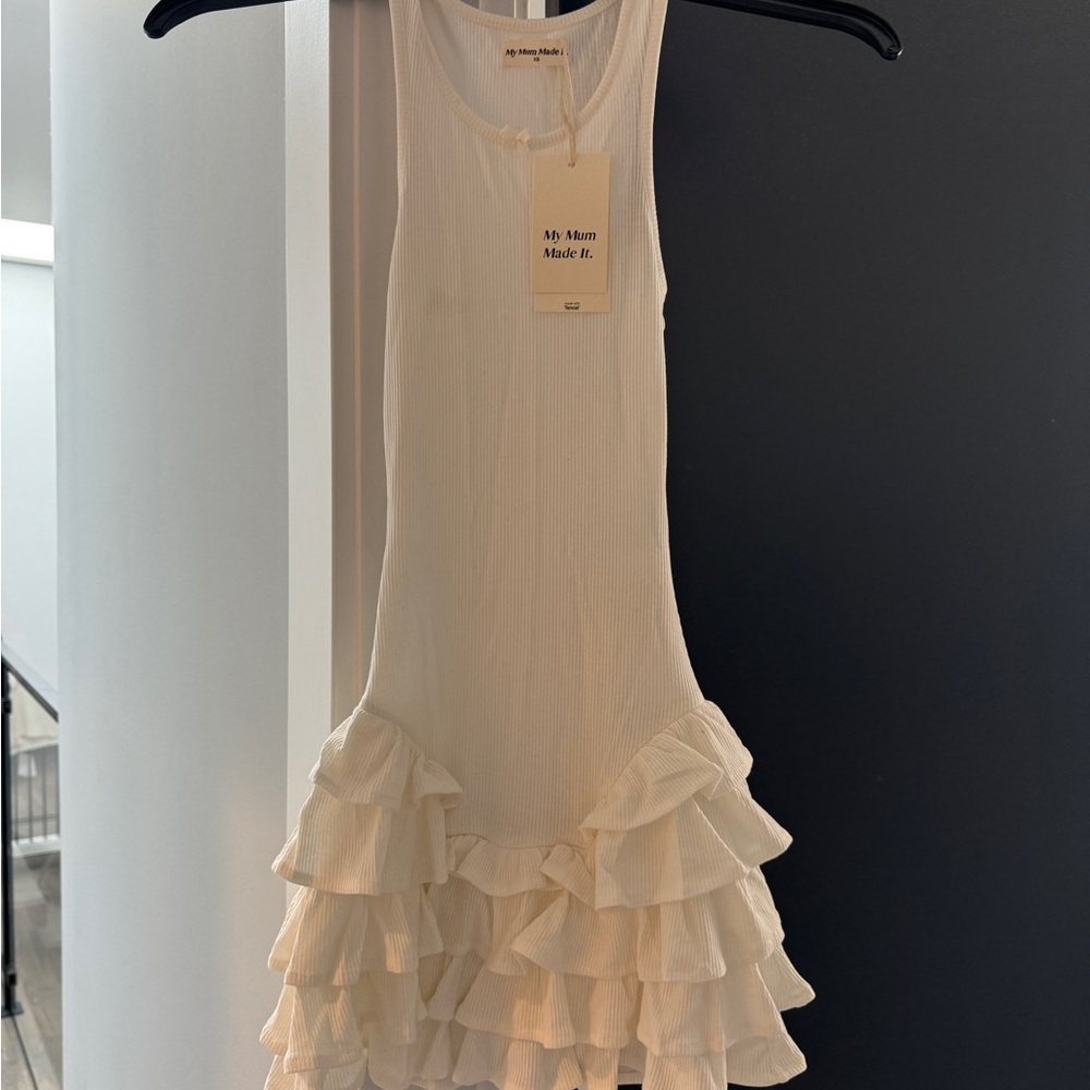 My Mum Made It. Frill Tank Dress! Never worn before with tags still attached! XS